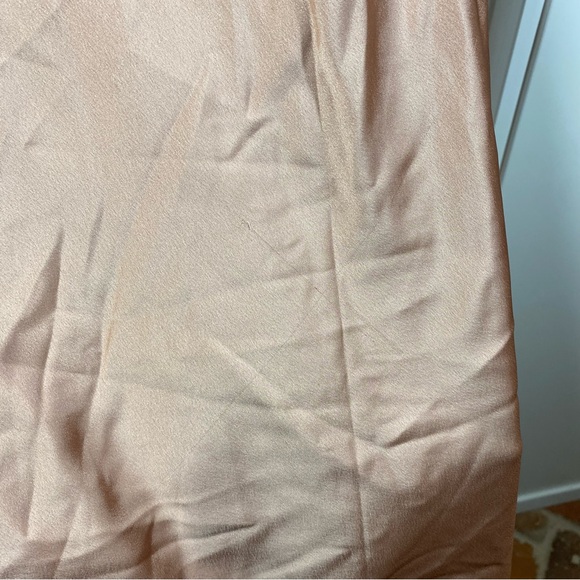 Show Me Your Mumu Jasmine Halter Midi Dress rose gold luxe‎ satin size xs formal - Picture 10 of 11